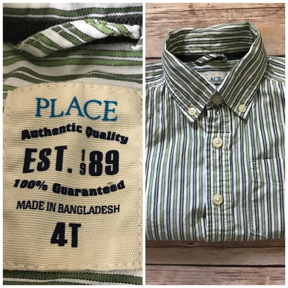 TCP - Striped Long Sleeved Button Down (4T)